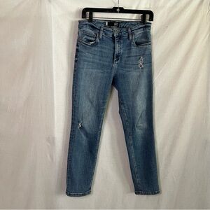 KUT, Women's Blue Distressed Jeans, Size 4